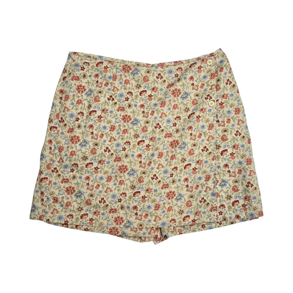 Y2K Lizgolf Floral Mini Skirt Skort Plus Size 18 Retro Sport Tennis Cottage